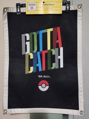 'Gotta Catch 'Em All' Black Pokemon Banner